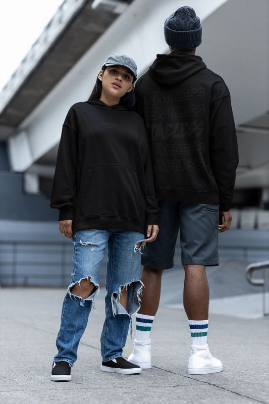 Timeless Full Black Oversized Hoodie